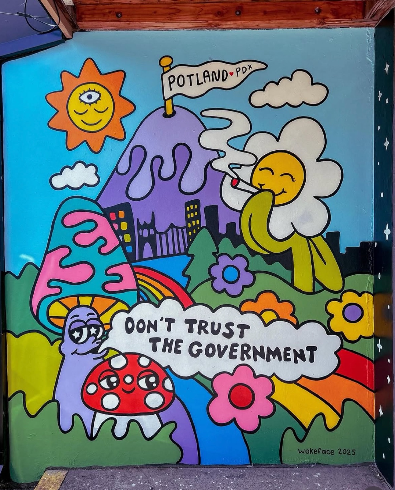 Mural by Wokeface at Potland